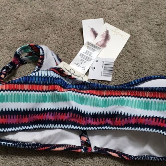 Jessica Simpson multicolored bikini top. NWT - Picture 7 of 8